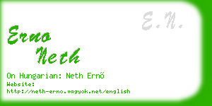 erno neth business card